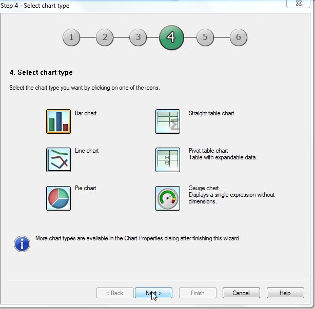 Select the chart type